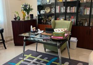 Image of home office and personal library