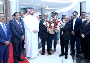 MEETING PADMASREE M A YOUSEF ALI & HIS BROTHER MR MA ASHRAF ALI WHILE THEIR VISIT TO DOHA FOR THE INAUGURATION OF 23RD OUTLET OF LULU ON FEB 28, 2024
