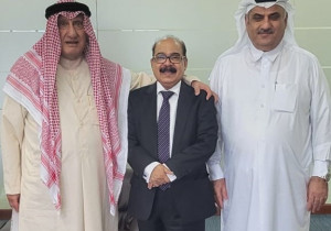 Met HE Dr Hassan Nama, Advisor to HH Amir for Cultural Activities.  He was Formerly Ambassador of Qatar in India for 15 years and 7 years Permanent Representative at UN Mission till 1996.  He is  a Veteran Diplomat and a good friend of mine.