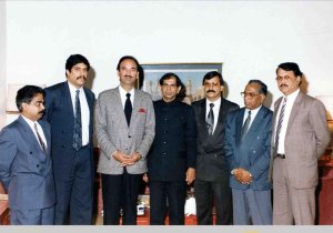 Reception for then Aviation Minister, Gulam Nabi Azad during his visit to Doha