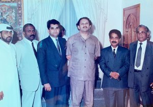 With Current Neethi Aayog (Central Planning Board) CEO Mr. Amithab Kant IAS and MP Mr. K Muraleedharan during their visit to Doha
